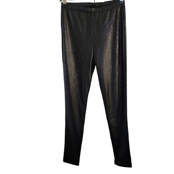 Plush Cozy Snake Print Loungewear Fleece Lined Legging Pants Size Medium - Picture 1 of 8